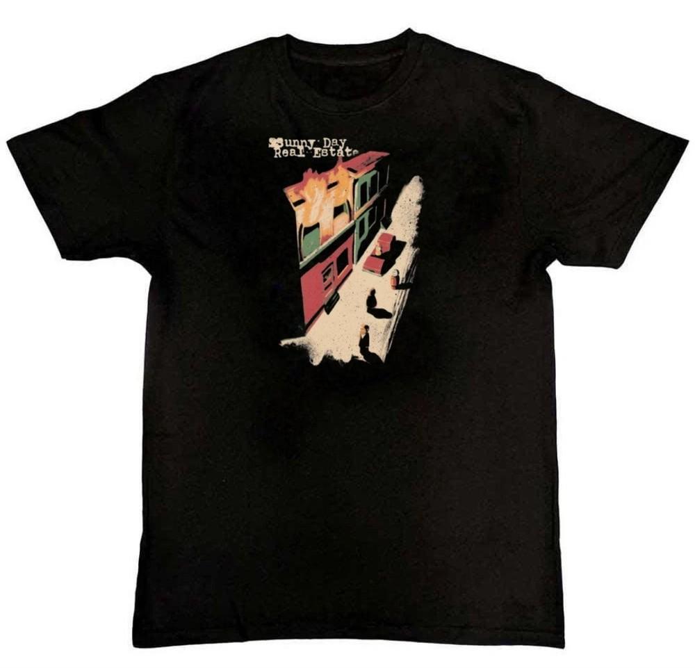 

Sunny Day Real Estate Burning Building Graphic Print TShirt S M L XL 2 3 4 XL Unisex T-Shirt XXXL