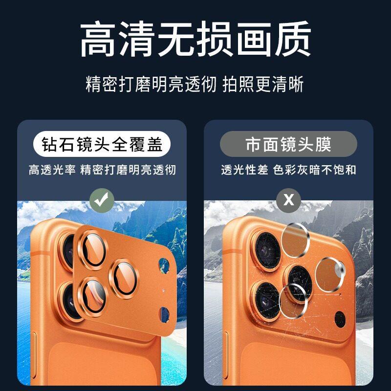 Applicable iPhone11 Lens Film 11ProMax Mobile Phone Rear Camera Film Metal Integrated Lens Protective Film