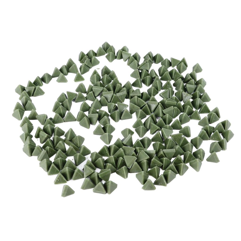 Triangle Resin Abrasive Efficient Resin Tumbling Media for Vibration Buffing Jewelry Polishing 15mm 17.6oz