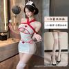 Sexy nurse lingerie bed large-scale flirting sex fun perspective hip skirt pure desire nurse uniform