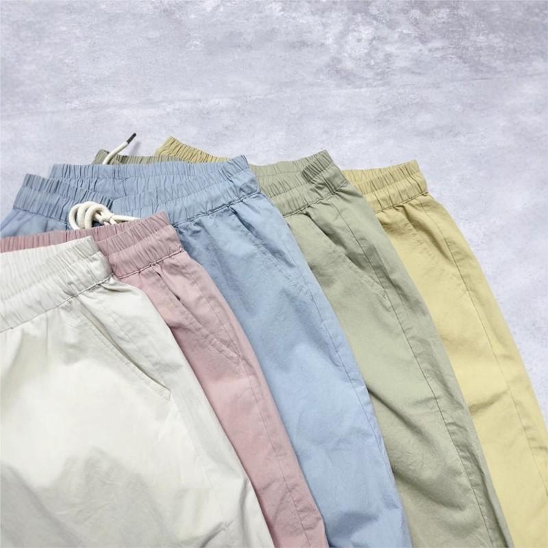 Johnature Summer Casual Loose Pants Japanese Simple Versatile Thin Harem Women Pants