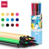 Pennarelli Lavabili per Acquerello Deli 7060 con Manico Lungo per Bambini - Disponibili in 12, 24 o 36 Colori