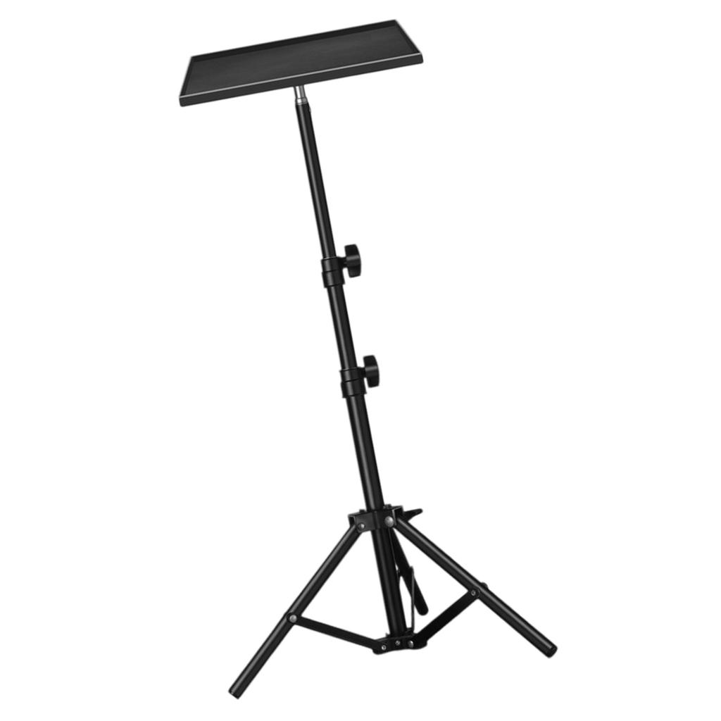 Soporte de Proyector Portátil Altura Ajustable Trípode de Proyector Bandeja Soportes para Tarjeta de Sonido Plataforma Soporte para Cámara Portátil