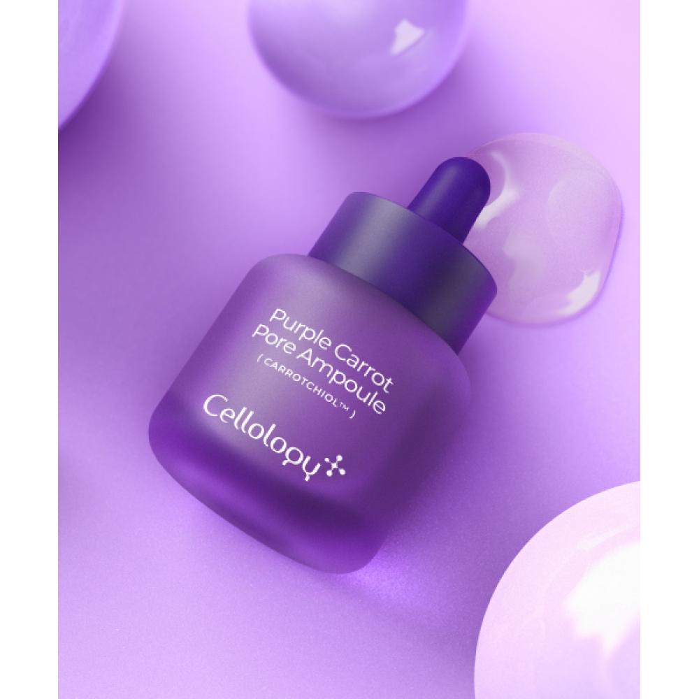 Cellology Ампула с фиолетовой морковью для пор 30 мл Высокофункциональная гипоаллергенная ампула, специализирующаяся на порах 1 purple carrot pore ampoule