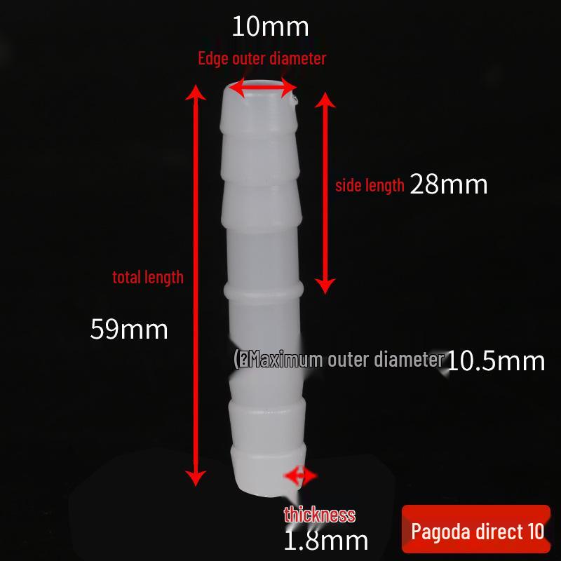 Raccord en T coudé de pagode Connecteur de tuyau Raccords en plastique caoutchouc - Accessoires pour tuyaux d'eau