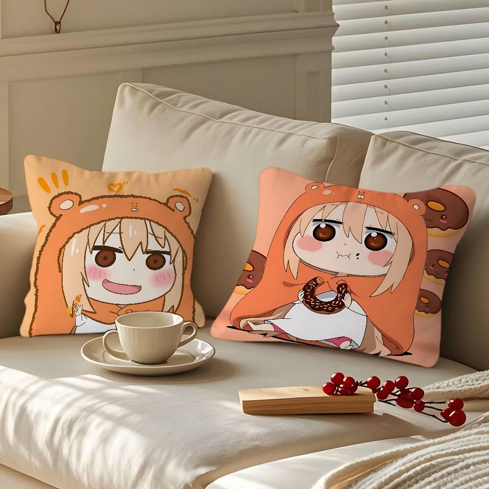 Doma Umaru Personalized Pillow Dust Cover Bedroom Kids Party Decoration Pillowcase Birthday Children Gift