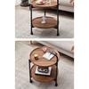 Premium Double Tier Beverage Tea Trolley Snack Cake Cart for Hotels Restaurants Mobile Serving Cart On Wheels Service Cart
