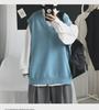Men's Casual Sleeveless V-Neck Sweater Vest - Japanese & Korean Style for Spring/Autumn