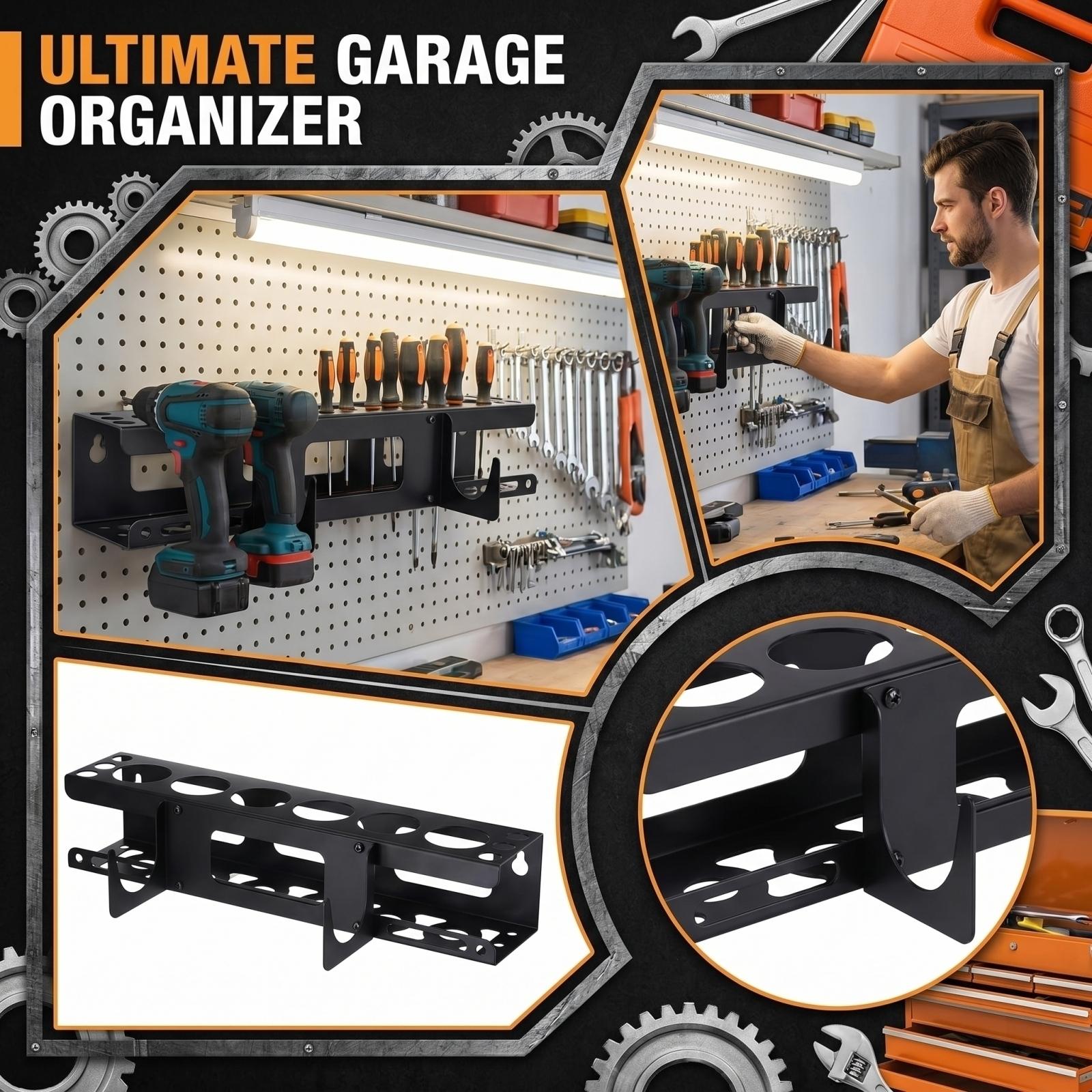 

Diy Manual Assembly Storage Rack Parts Tool Sorting Rack One Size чёрный
