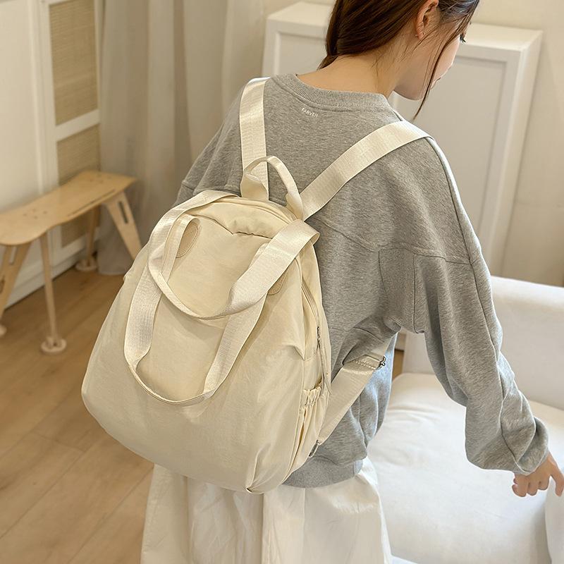 Niche Design Shell Bag Large Capacity Lightweight Backpack Bag Waterproof Multi-Purpose Shoulder Bag Texture Backpack
