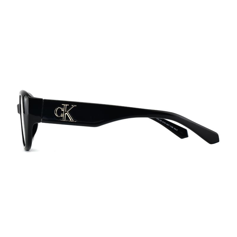 Calvin Klein Retro Narrow Frame Fashion Street Irregular Shape Sunglasses Unisex sunglasses Black CKJ22633SLB