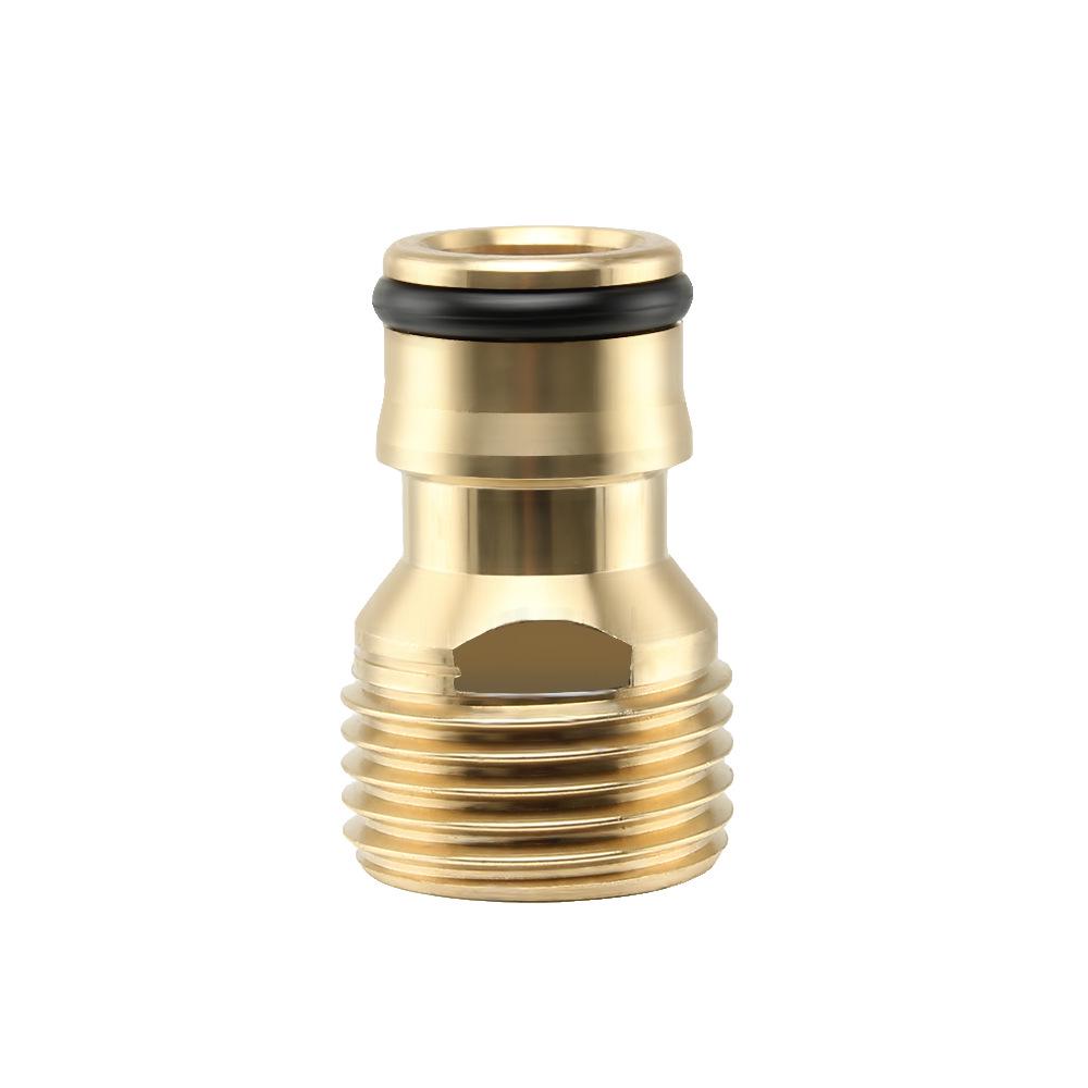 All-Copper 4-Point Male Thread Nipple Connector 1/2"