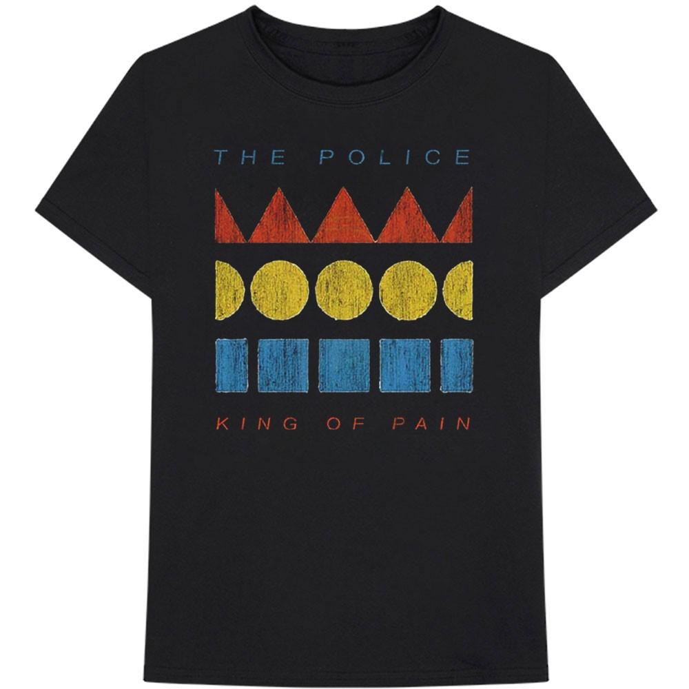 Men s Police Kings of Pain Slim Fit T-shirt Small Black L