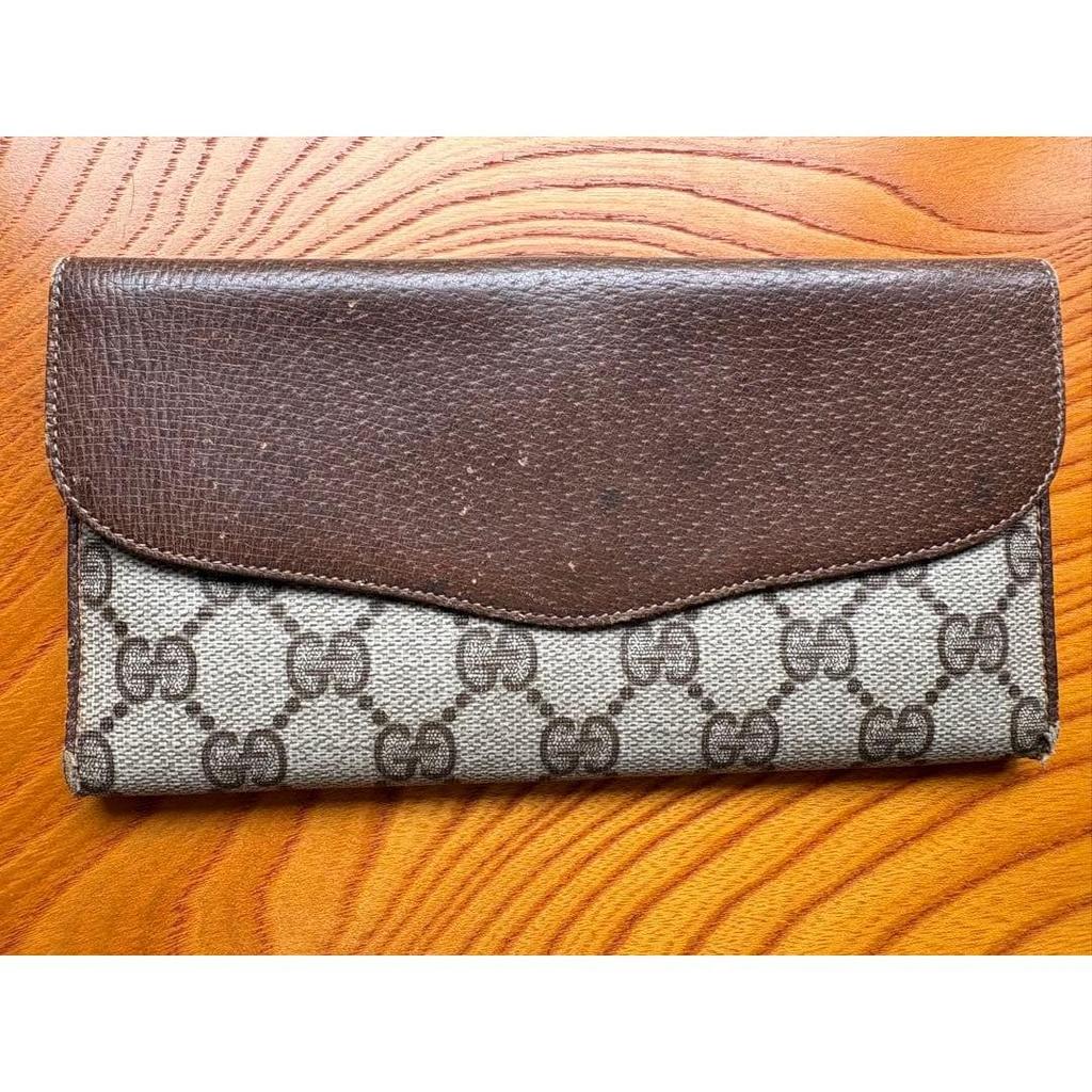 Used GUCCI GG Supreme Long Wallet