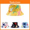 Sided Graffiti Double Fisherman Hat Printed Tie Dye Bucket Cap Outdoor Sunshade