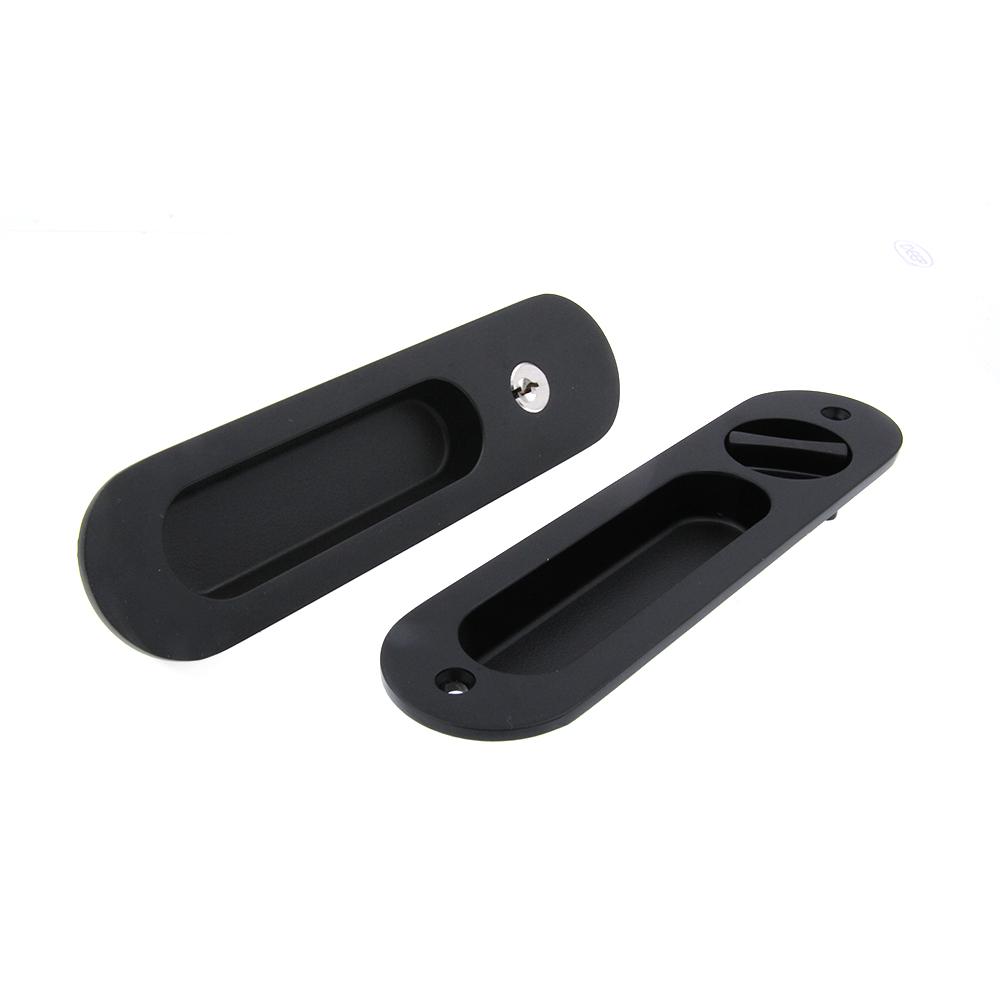 YOUTHUA Sliding Barn Door Locks Invisible Door Handle for Wooden Sliding Pocket Door Latch Furniture Hardware 17cm Door Locks