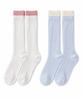 PINK PINEAPPLE [2Pcs 1Set] Snuggle Layered Socks_Sky Blue