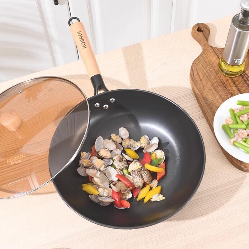 KOBACH 32cm Universal Fine Iron Stir-fry Wok