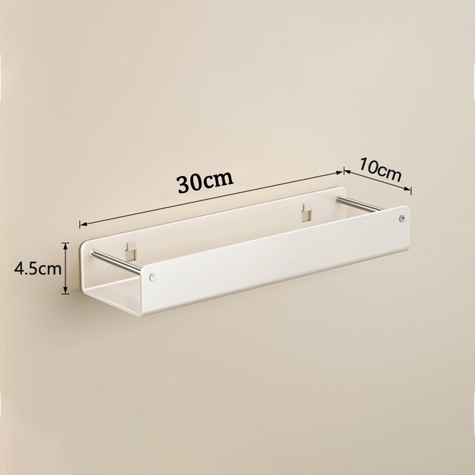 

Полка для ванной комнаты и кухни из углеродистой стали, белая и серая, настенная, прямоугольная, органайзер для ванны, душа, мыла, шампуня, держатель для хранения