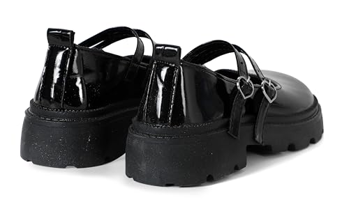 [TOKYO GOODS MARKT] [PureAribon] Mary-Jane-Pumps mit rundem Zehenbereich und Schleifen, Lolita-Schuhe (27,0 cm), Auch in Übergrößen erhältlich