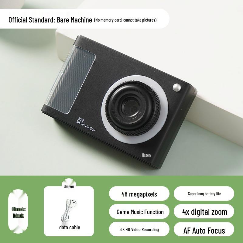 Campus Student HD Retro Dual-Lens Portable Travel Camera