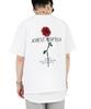 ACHA New Rose Embroidery Short Sleeve _ White