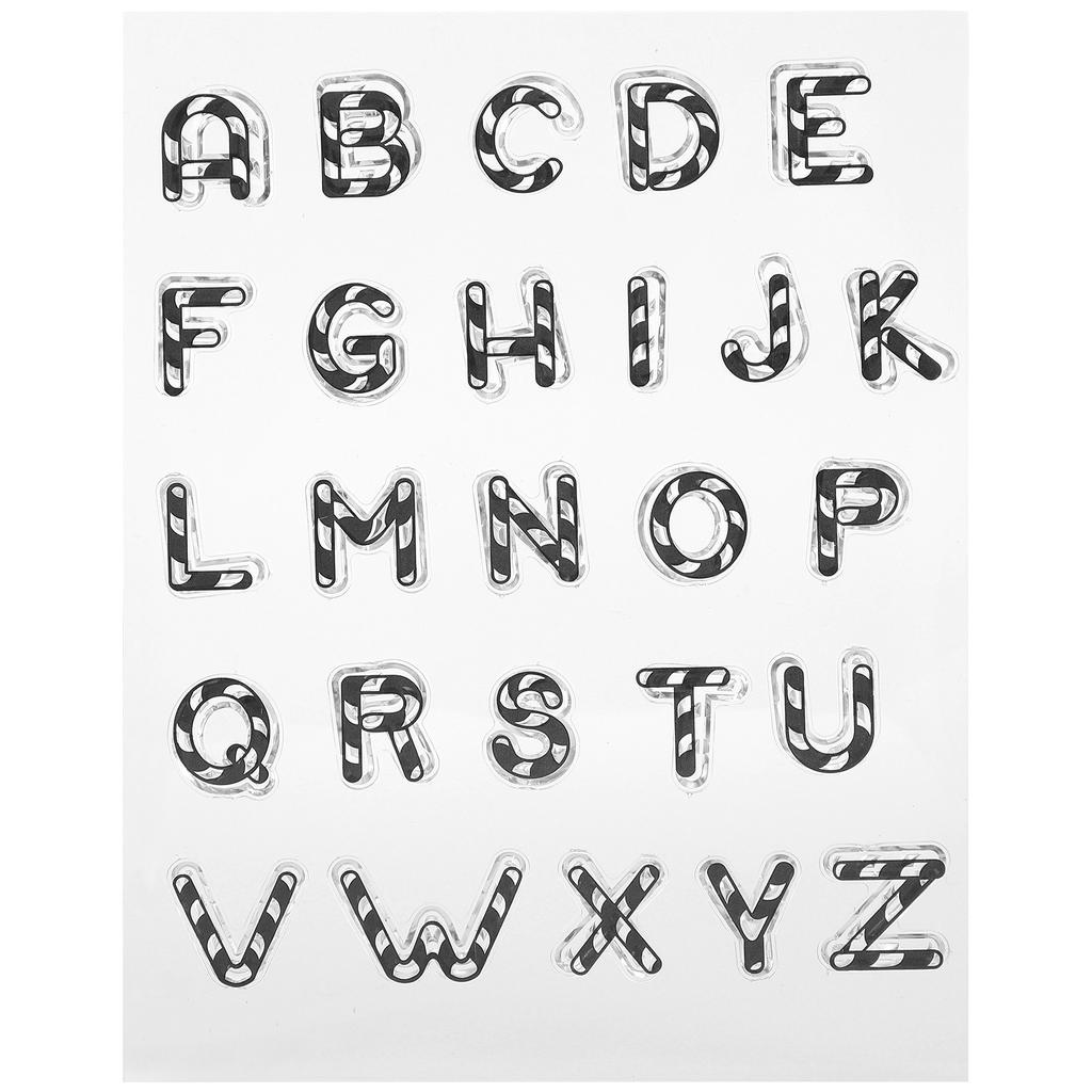 8Pcs Brief Transparent Stempel Klar Zeichnung Scrapbooking Hand Konto Handwerk Dekorationen