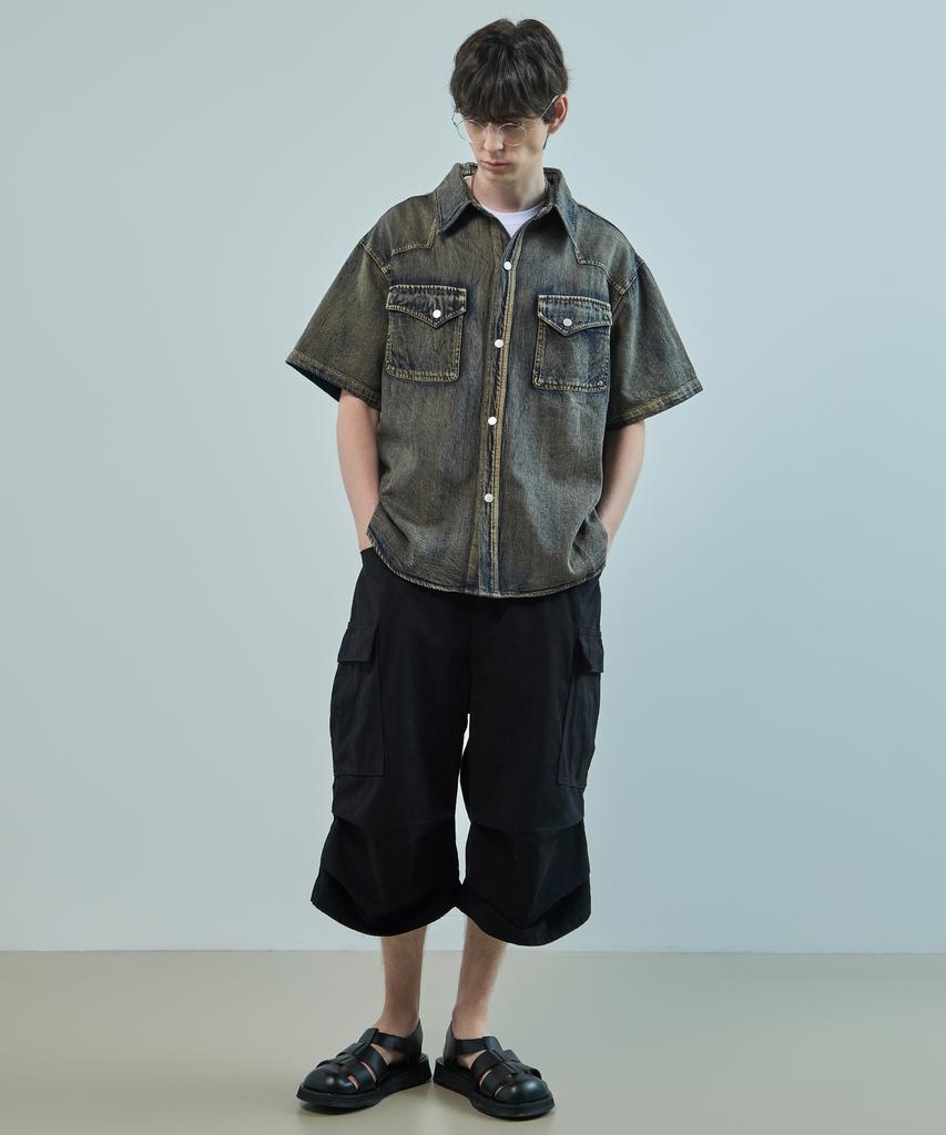 LOGSTORE Cotton Bermuda Half Cargo Pants