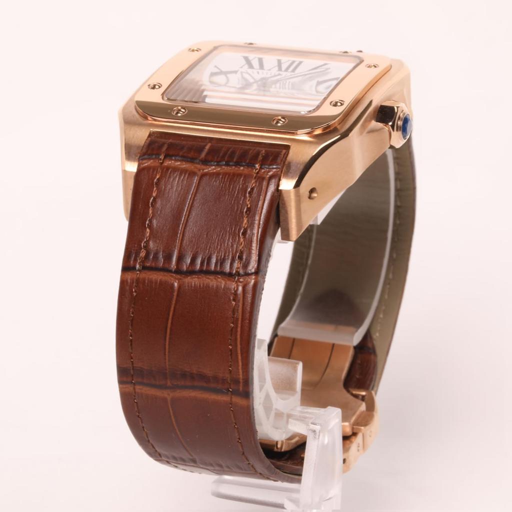 Watch OMECO Clitoris mankos100 Japanese Movement Luxury Watch Watch Omeko Clock Men's Men's (Gold)