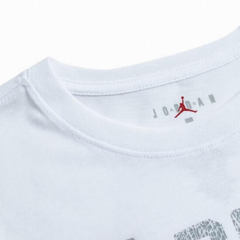 New Jordan T Shirt SS24 Pure White Teenagers JD2312033PS-001