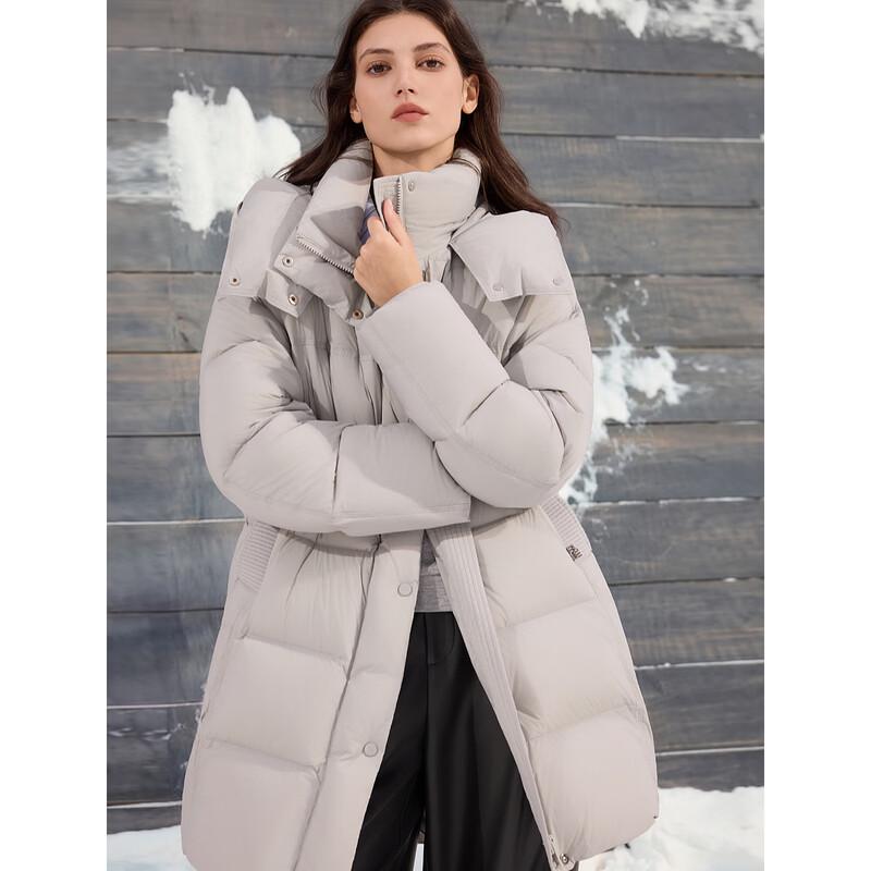 ELLE Women's Hooded Duck Down Puffer Jacket