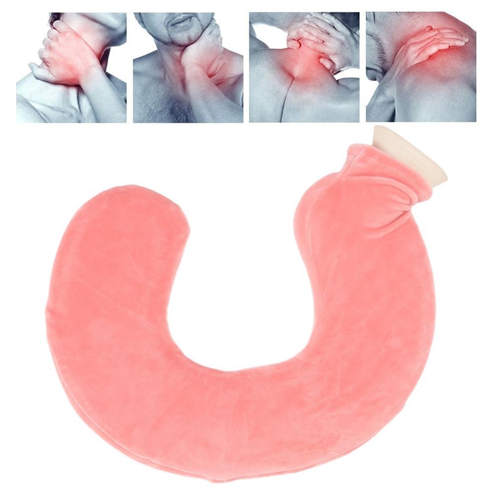 Removable Cover Hot Water Bag U Shape U Shape Warmer Convenient Cervical Care Bag  Body Relax