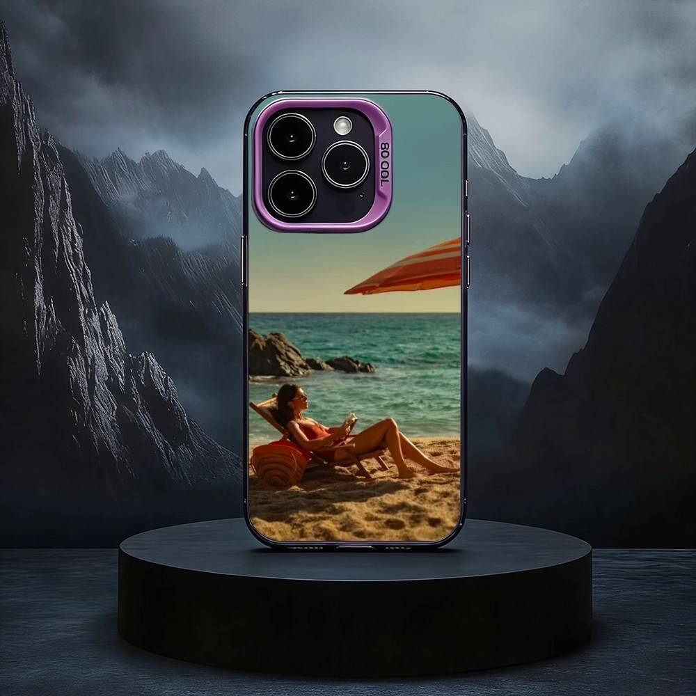 People We Meet on Vacation Black Candy silver phone case Phone Case For iPhone17,16,15,14,13,12,11 Plus,Pro Max