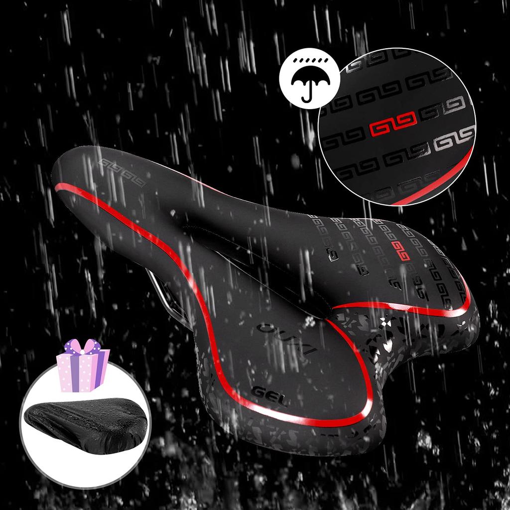 OUXI Bicycle Comfortable Cushion for Extra Thick Memory Shock PU Soft Saddle for Road Mountain and Cross Suitable for Men and Women Saddle, Buttocks,