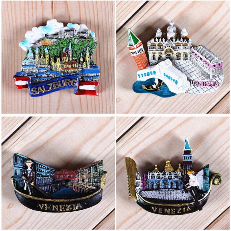 Suveniruri pentru turismul de peste mări Frigider Italia Elveția Chile Austria Viena colecție de turism în lume străină cadou magnet de frigider