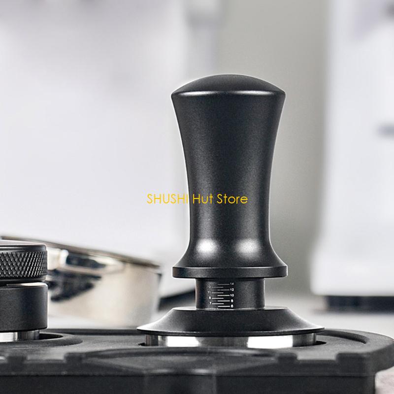 51mm 58mm Espressos Coffee Tamper Spring Loaded Stainless Steel Espressos Tamper D57B