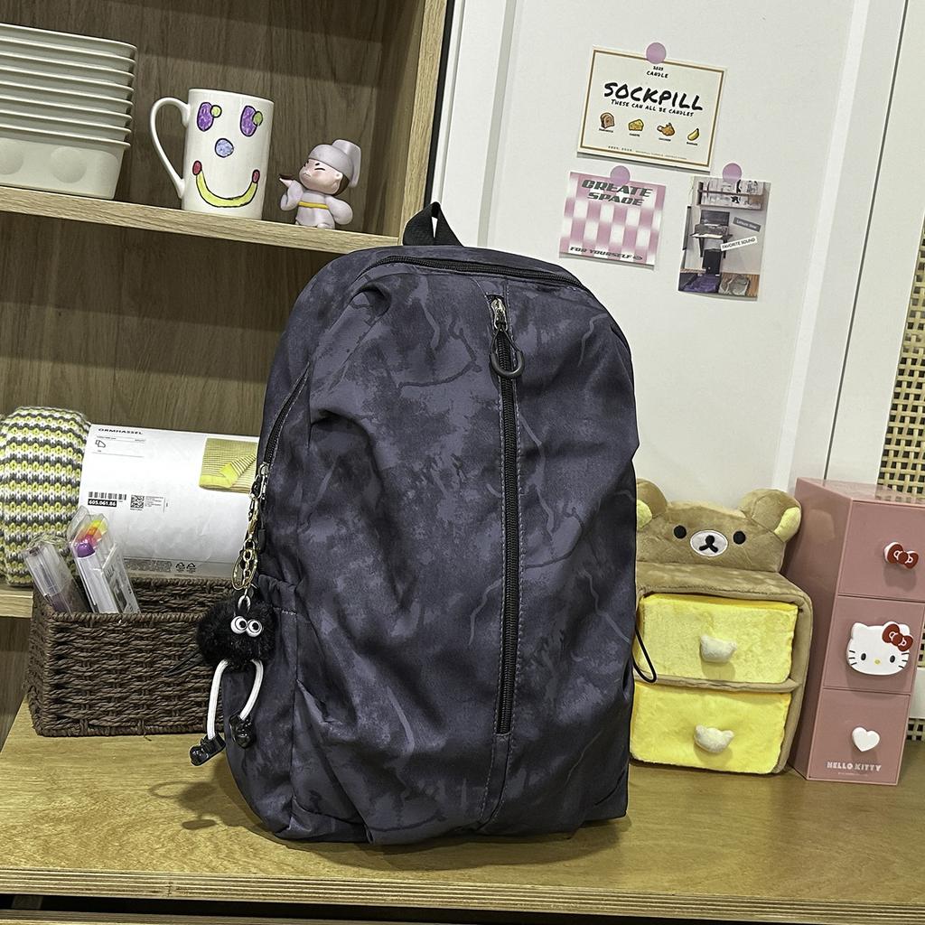 Schoolbag new Korean version backpack junior high school college student large capacity schoolbag men's and women's autumn tie-dye printing travel