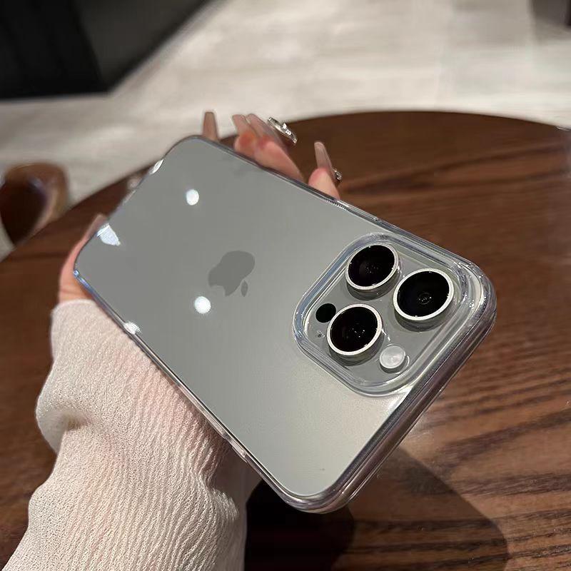 Transparent Black Clear Case For iPhone 16 15 14 13 12 11 Pro XS Max X XR SE 2 3 7 8 Plus Mini Silicone Soft Ultra Thin