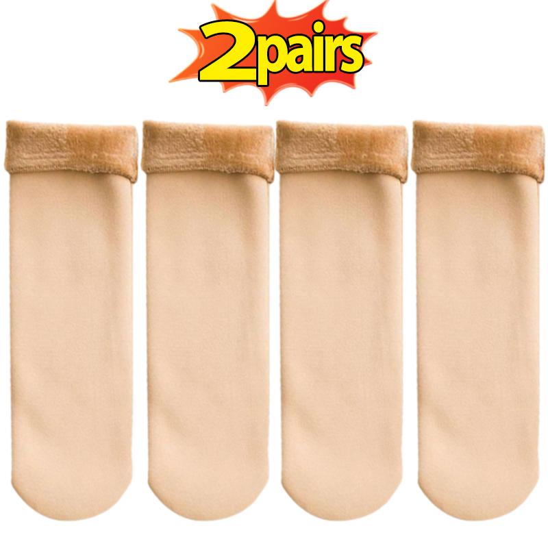 1/5pairs Women Winter Thicken Warm Short Socks Thermal Cashmere Wool Socks Nylon Snow Velvet Boots Home Floor Mujer