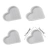 Heart Resin Silicone Mold Heart Candle Mold Non Stick Easy to Demold for DIY Candle Soap Plaster Ornament Home Decor