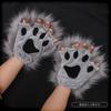 Source Handmade Plush Olita Animal Ears Animal Claws Accessories Soft Cute Girl Cat Lady Cat Claws Half Finger Gloves