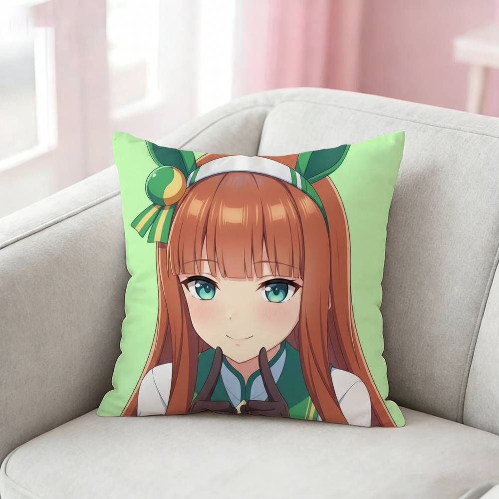 PPretty Derby SSilence Suzuka Pillow Case Cushion Cover Throw Pillow Case For Car Sofa