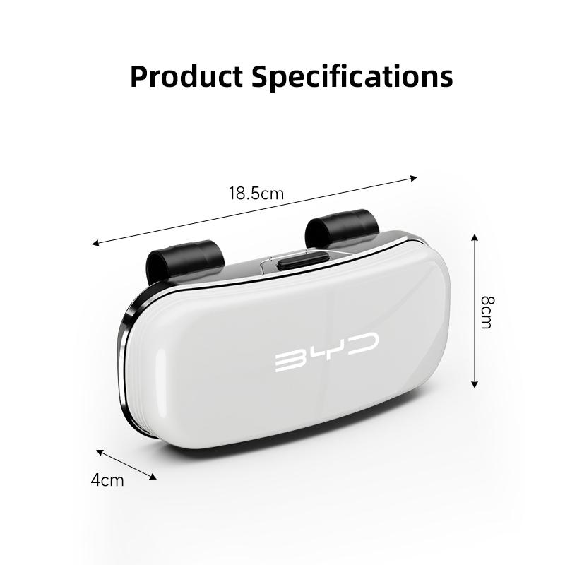 Car Sun Visor Sunglasses Case Glasses Holder For BYD Tang U8 F3 E6 Atto3 Yuan Plus Song Max F0 G3 I3 Ea1 Dmi 2din S7 E3 L3 F6