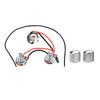 1V 1T Wiring Kit, 3 Way A500K Wiring Harness Prewired Guitar Wiring Hareness for Electric Guitar Bass Repair Replacement