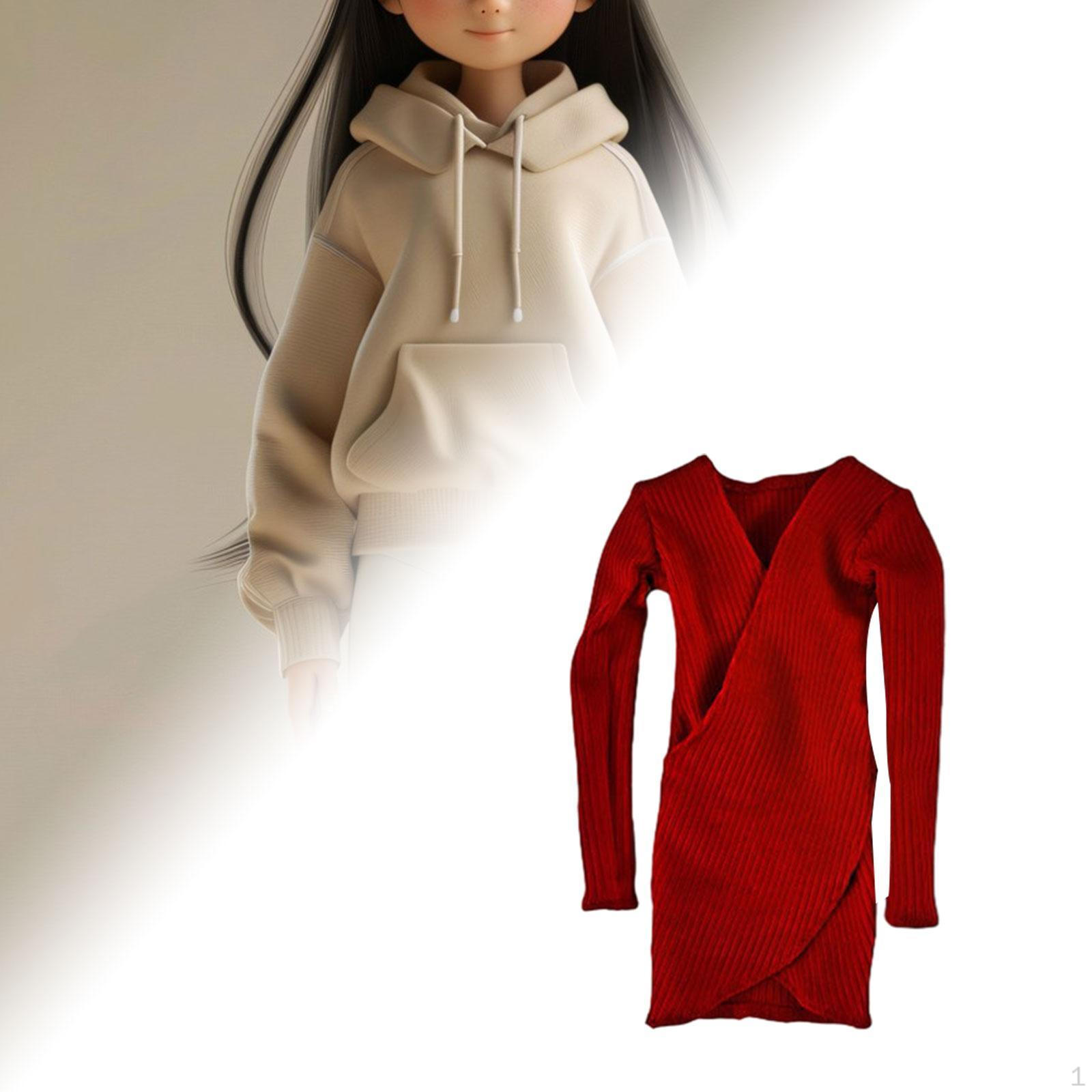 

1/6 костюм DIY кукла одевается, кукольный декор, мини женская фигурка одежда фигурки для 12 red