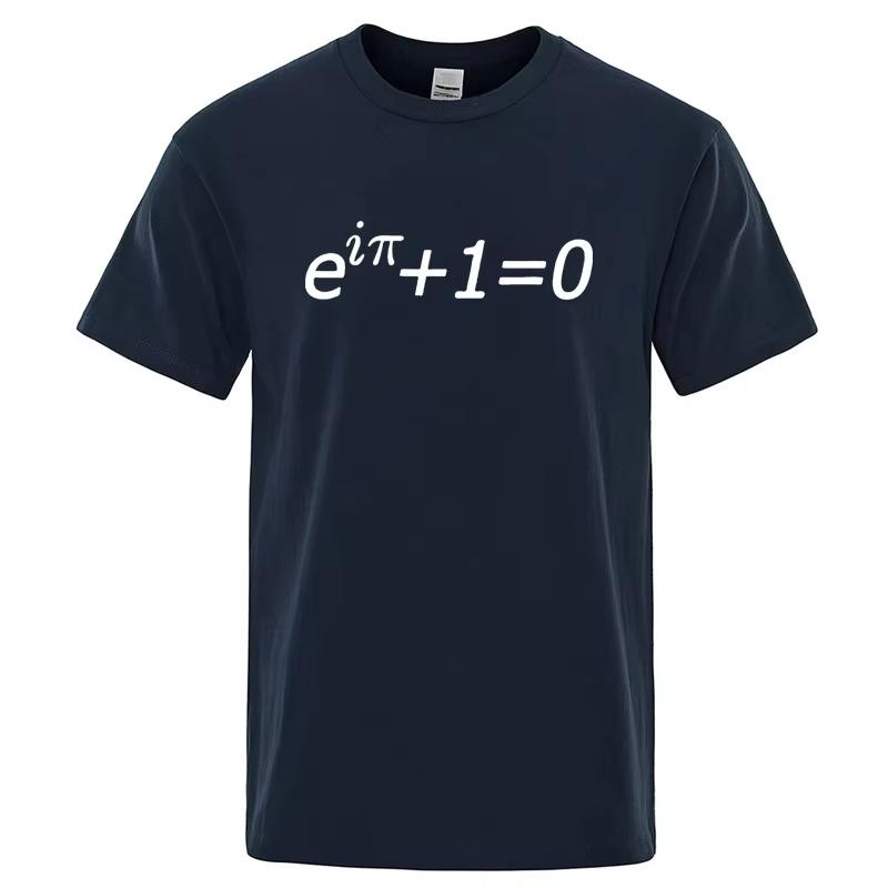 Unisexs High Quality Tshirt 100 Cotton Funny Mathematical Design Print Summer Casual Loose for Unisex TShirt Unisex Hip Hop Tops