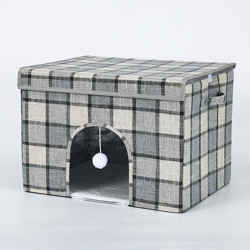 "Portable Summer Cooling Cat Bed – Foldable with Air-Conditioned Feature and Ice Pack for Pets"