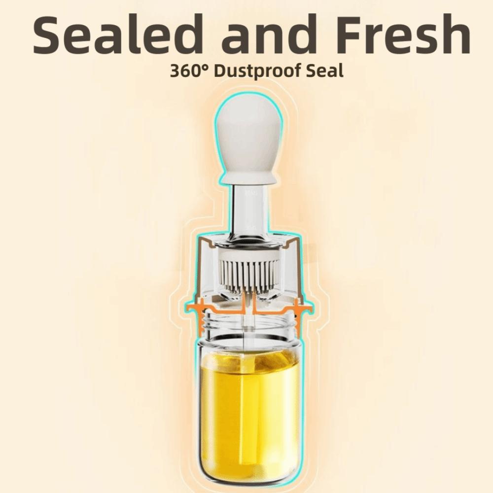 Heat Resistant Measuring Oil Bottle 180ML Barbecue Spray Bottle Kitchen Oil Bottle  Air Fryer