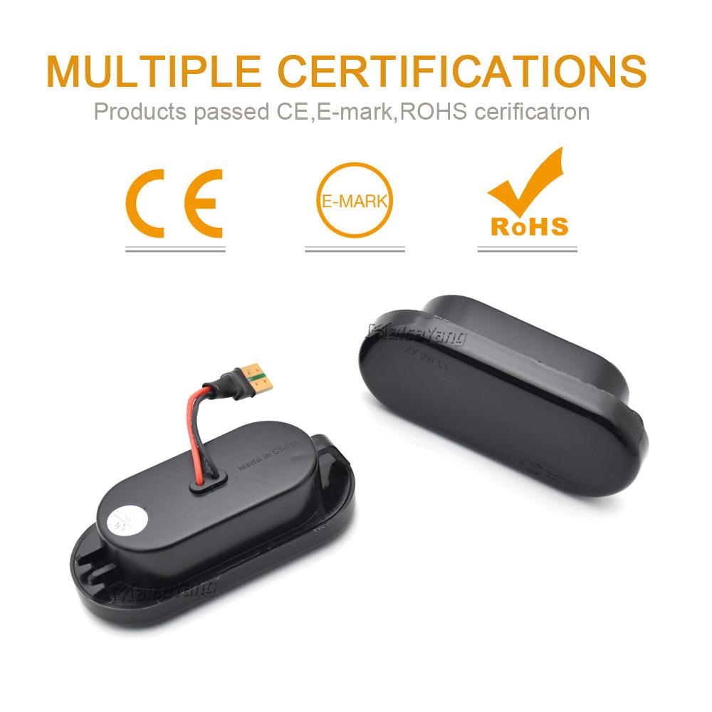 2pcs Led Dynamic Turn Signal Light Side Fender Marker Sequential Blinker For Volkswagen VW Bora Golf 3 4 Passat 3BG Polo SB6