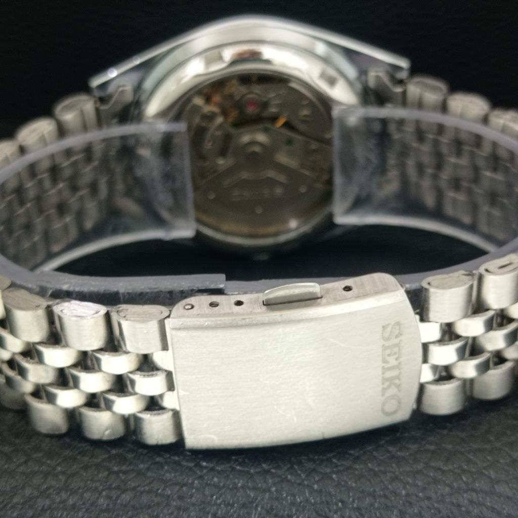 REFURBISHED SEIKO 5 AUTOMATIC 6309A JAPAN MENS VINTAGE SILVER WATCH a442428-4
